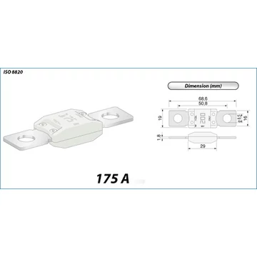 Biztosíték MEGA 175A 06.01175