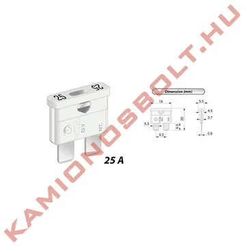 Biztosíték késes 25A MTA 06.00460