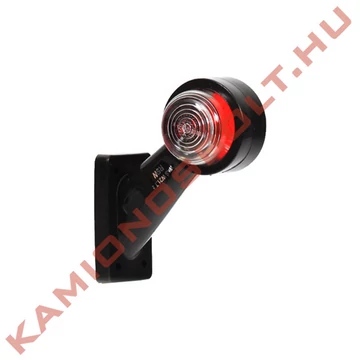 Gumilámpa izzós ferde 109mm szárral piros/fehér 5W Ba15s