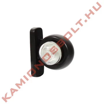 Gumilámpa LEDes omega 50mm piros/fehér 12-24V