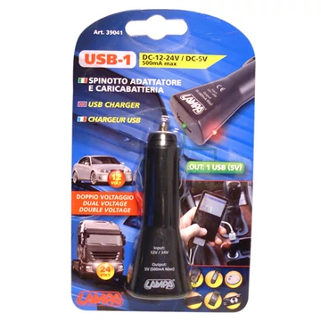 Szivargyújtó dugó/USB aljzat