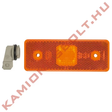 Lámpa helyzet oldalra 120x45mm izzós sárga