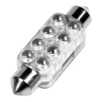 Izzó ledes 12V 10W 8LED szoffita fehér 13x44mm