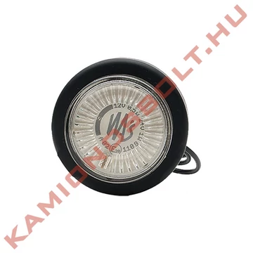 Lámpa helyzet kör menetes lapos gumikerettel 12/24V fehér