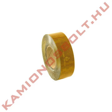 Fényvisszaverõ csík 5cm mikroprizmás sárga D12713 465219