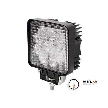 Munkalámpa LED-es 9-33V 1710 LUMEN 9x3W HIGH POWER LED 27W 350mm kábellel