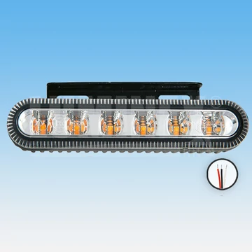 Stroboszkóp sárga led 18W 142x30x35mm