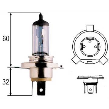 Izzó Magneti Marelli 24V 75/70W H4