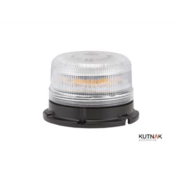 Villogó LED lapra szerelhető 24xLED 72W 65mm D:96mm 2-féle villogás 300mm kábellel