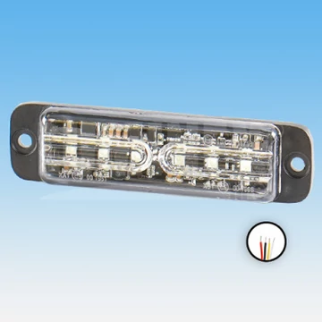 Villogó stroboszkóp LED kék PREDATOR 2000 9-33V 6xLED 18W 120x31x14 mm