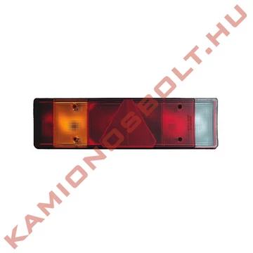 Lámpa hátsó 7 kamrás MAN csatlakozós háromszög prizmás bal
