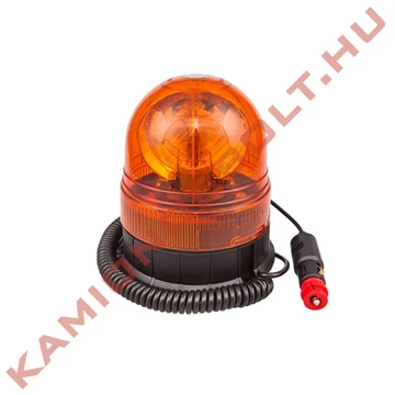 Villogó forgólámpa 24V sárga H1 mágnes talpas