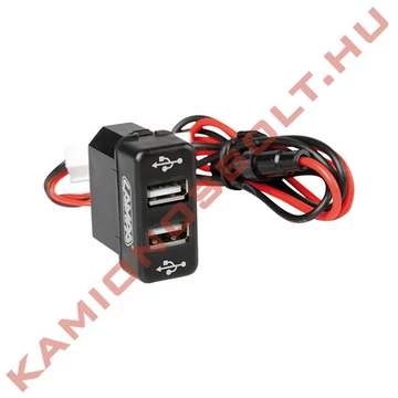 Kapcsolóba beépíthetõ dupla USB aljzat MAN 3A 12/24V