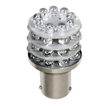 Izzó ledes 24V 21W 36LED piros Ba15s