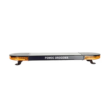 Villogó fényhíd Lightbar 1240x286 feliratozható 12/24V sárga