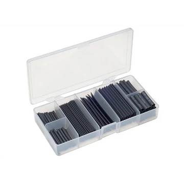 Zsugorcső készlet 100 db-os fekete
