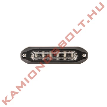 Villogó stroboszkóp sárga 10-30V 6W (Narrow Angle) 10 villogási program