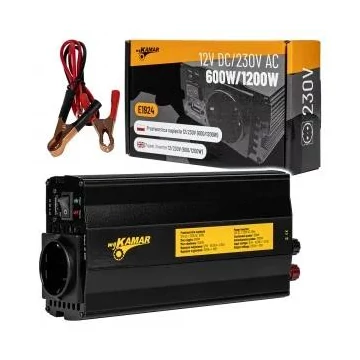 Áramátalakító 12V DC / 230V AC 600/1200W