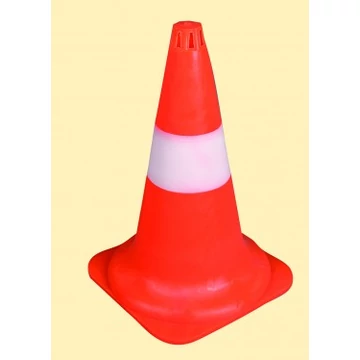 Terelõkúp (Bója) 450mm PVC élénkpiros-középen fehér csíkkal