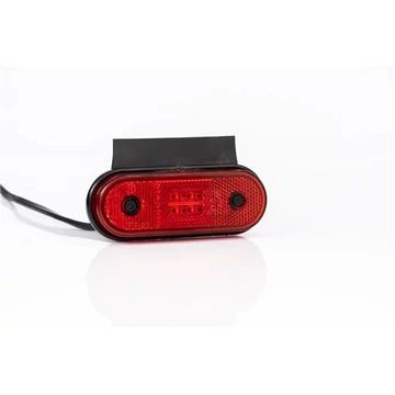 Lámpa helyzet 4 LED-es ovál piros tartóval