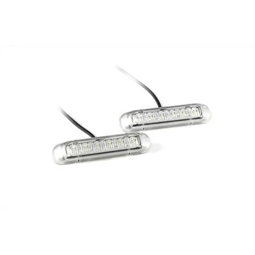 Kiegészítő nappali menetfény LED-es 12-30V párban 3,5m kábellel 410 LUMEN