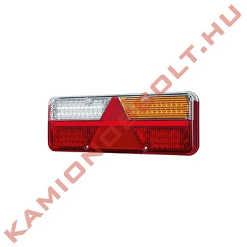 Lámpa hátsó pótkocsira (FULL LED) háromszög prizmás 6 funkciós univezális 2m kábellel jobb
