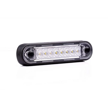 Lámpa helyzet 8 LED-es 12-36V lapos piros hosszú
