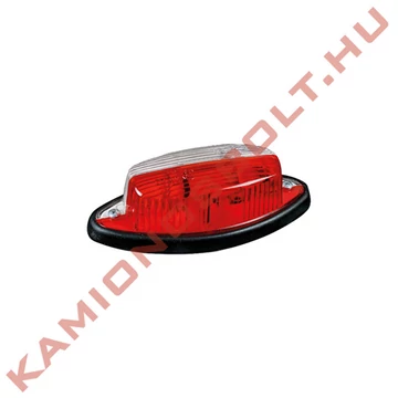Lámpa helyzet ovális piros-fehér