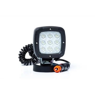 Munkalámpa 9 LED 15W (12-50V 1300lm 6000K 0,59kg) 3m kábellel szivargyújtós