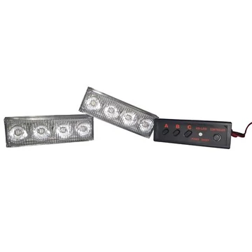 Villogó LED stroboszkóp szett 12V 3 funkciós