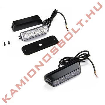Villogó LED stroboszkóp 12V 3 LED