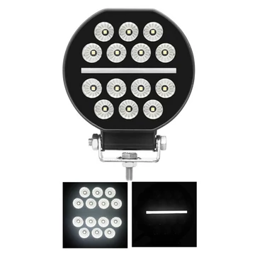 Munkalámpa LED kerek 14 LED + led nappalimenetfény