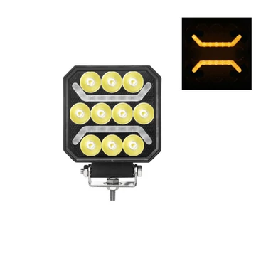 Munkalámpa LED 10xLED+2x helyzetjelző LED sárga/fehér