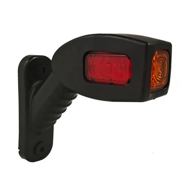 Gumilámpa LED piros/fehér/sárga 12/24V könyök/csukló 135mm jobb