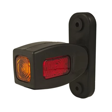 Gumilámpa LED piros/fehér/sárga 12/24V tömb 100mm