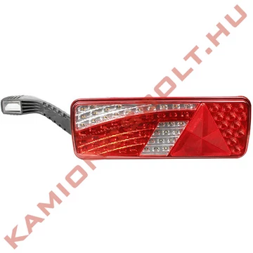 Lámpa Hátsó LED bal 5+3 funkciós szélességjelzõs háromszögprizmás pótkocsira