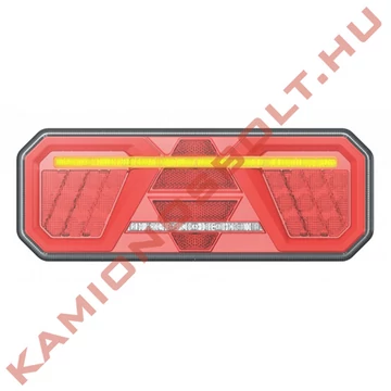 Lámpa hátsó 74 ledes 350x131x35mm 12/24V bal