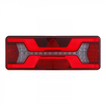 Lámpa hátsó LED-es 140x kombinált bal 12/24V háromszög prizmás