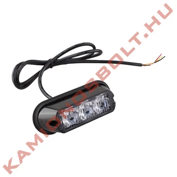 Villogó led stroboszkóp 3x3W LED sárga