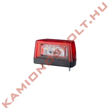 Lámpa rendszám LEDes piros nagy LTD2111