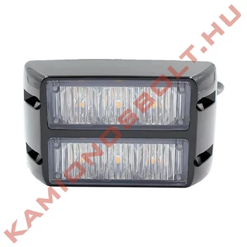 Villogó stroboszkóp sárga nagy 6 LED 1W