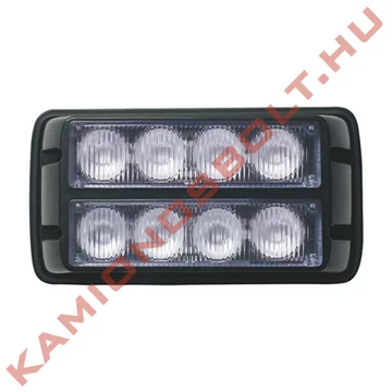 Villogó stroboszkóp sárga nagy 8 LED L2229