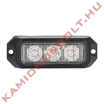 Villogó LED stroboszkóp 3 LED sárga