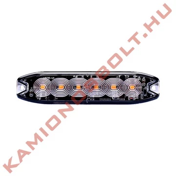 Villogó stroboszkóp slim 6 LED