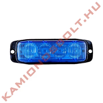Villogó stroboszkóp slim 4 LED KÉK