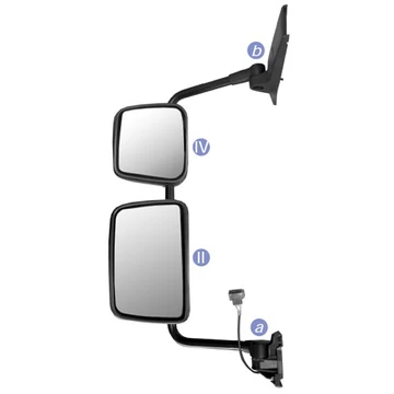 Tükör DAF LF 05/06- Renault Midlum 1818 Premium,Kerax 05/06- bal II. (370x245mm)