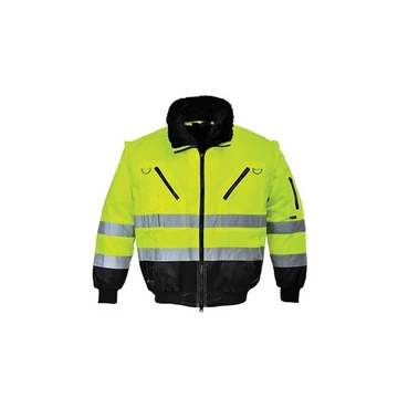 Jólláthatósági pilóta dzseki sárga/fekete (neonzöld) kabát