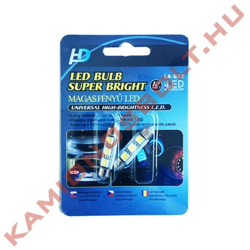 Izzó LEDes 12/24V 5W szoffita 41mm 6 SMD Canbus