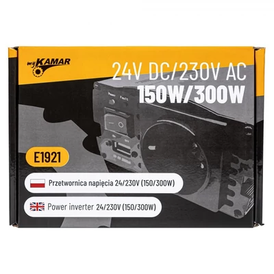Áramátalakító 24V DC / 230V AC 150/300W