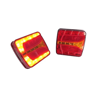 Lámpa hátsó LED-es utánfutó 3 funkciós jobb 12/24V